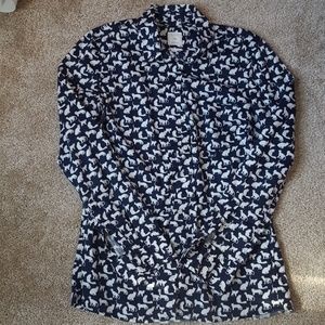 Gap cat printed button up